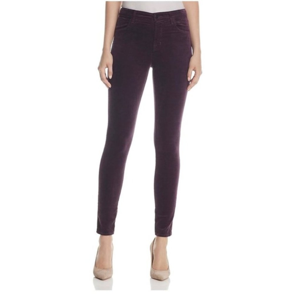 NWT  J Brand purple velvet jeans size 26